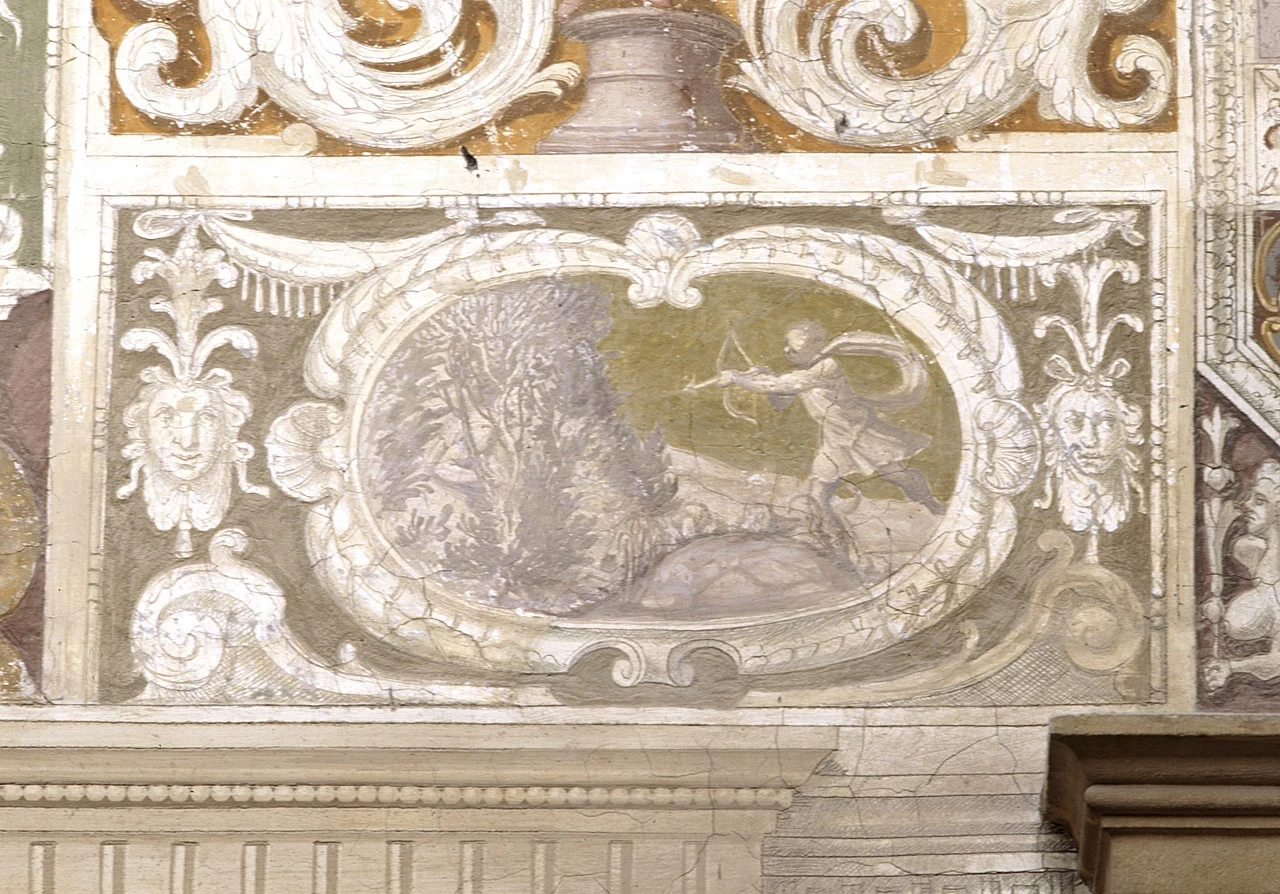 Apollo uccide Coronide per la sua infedeltà - Villa medicea della Petraia, Firenze